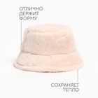 Панама зимняя женская MINAKU, размер one size 52-58, молочная - Фото 2
