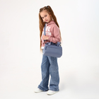 Сумка детская спортивная на молнии для девочки, наружный карман, цвет серый - Фото 6