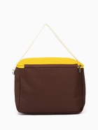 Термосумка на молнии, объём 10 л, жёлтая, коричневая - Фото 3