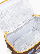 Термосумка на молнии, объём 10 л, жёлтая, коричневая - Фото 4