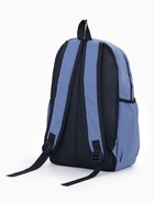 Рюкзак школьный с пеналом на молнии, с карманами, размер 30×12×42 см, однотонный с принтом, сиреневый - Фото 4