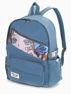 Рюкзак школьный на молнии, с принтом, размер 30×13×42 см, синий - Фото 4