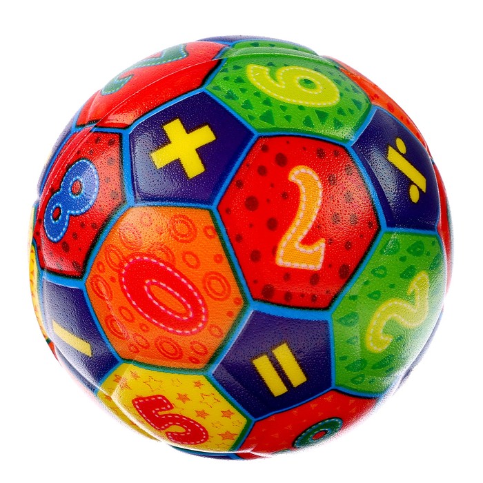 Мягкий мячик «Арифметика», 6,3 см, виды МИКС