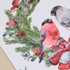 Наклейка для окон «С Новым годом», снегири, многоразовая, 33 × 50 см - Фото 2