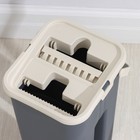 Набор для уборки Magic Compact: швабра с отжимом и ведро, ведро 20×17,5×35,5 см, размер насадки 32,5×12,5 см, цвет графит - Фото 5