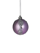 Ёлочные игрушки «Хоровод», шары новогодние, d=2.5 и 5.5 см, набор 33 шт., сиреневый - Фото 6