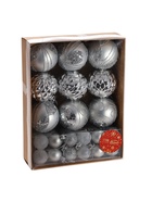 Ёлочные игрушки «Хоровод», шары новогодние, d=2.5 и 5.5 см, набор 33 шт. 9510162