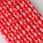 Трубочки для коктейля «Снежинки», набор 12 шт. - Фото 3