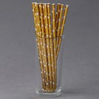 Трубочки для коктейля «Звёзды», набор 12 шт., цвет золото - Фото 3
