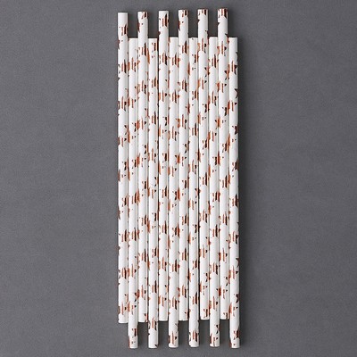 Трубочки для коктейля «Розовые звёзды», набор 12 шт.