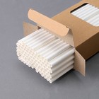 Трубочки для коктейля «Крафтовые», набор 100 шт., цвет белый - фото 22808159