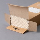 Трубочки для коктейля «Крафтовые», набор 100 шт., цвет белый - фото 22808160