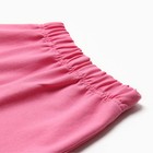 Костюм для девочки (футболка, шорты) MINAKU: Casual Collection, розовый, рост 146 см - Фото 8