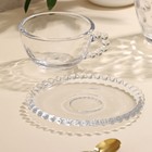 Чайная пара стеклянная «Орбита», 2 предмета: кружка 240 мл, блюдце d=14 см - фото 4390721