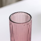 Бокал для шампанского Magistro «Грани», 150 мл, 8×14.5 см, стекло, розовый - Фото 2