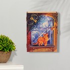 Ключница закрытая "Дом, милый дом!" кошка, окно, 17х22х6 см - фото 7378813