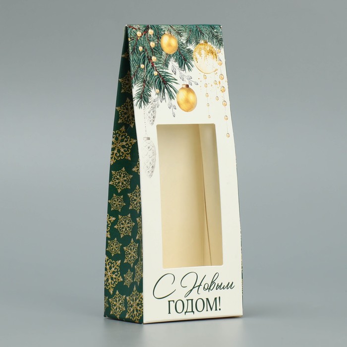 Коробка складная «Новогодняя ель», 6 х 14.5 х 3.5 см, Новый год - Фото 1