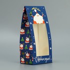 Коробка складная «Дед мороз», 9 х 19 х 6 см, Новый год - Фото 1