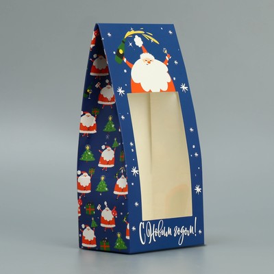 Коробка складная «Дед мороз», 9 х 19 х 6 см, Новый год
