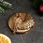 Фигура с подвесом "Дракон Харт" бронза, d-10см (комплект 2 шт) - фото 24201252