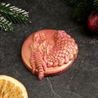 Фигура с подвесом "Дракон Харт" бордовая с позолотой, d-10см (комплект 2 шт) - фото 24256724