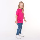 Футболка детская, цвет розовый, рост 104 см - Фото 3
