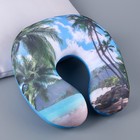 Подушка для путешествий антистресс «Пляж» - фото 10934525