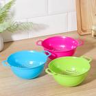 Дуршлаг кухонный, d=15 см, с ручками, цвет МИКС - Фото 5