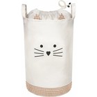 Сумка-мешок для игрушек «Котёнок», на утяжке, 35х35х52 см, бежевая - Фото 2
