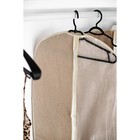 Чехол для одежды «Лен», 100х60 см, песочный - Фото 3