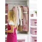 Чехол для одежды «Хризантема», 100х60 см, розово-бордовый - Фото 2