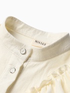 Блузка для девочки MINAKU: Cotton collection, цвет молочный, рост 128 см - Фото 8