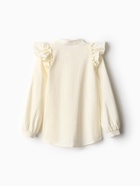 Блузка для девочки MINAKU: Cotton collection, цвет молочный, рост 134 см - Фото 11