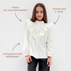 Блузка для девочки MINAKU цвет молочный, рост 152 см - Фото 2