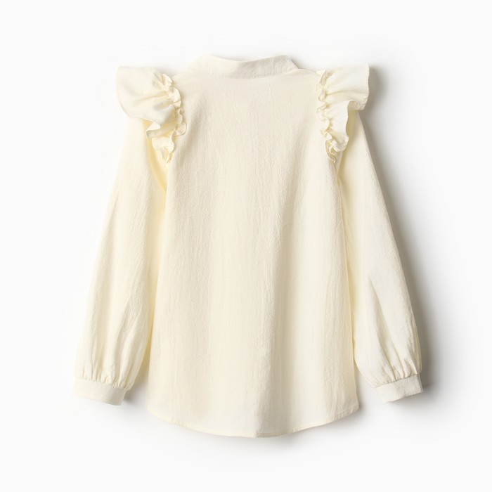 Блузка для девочки MINAKU цвет молочный, рост 122 см - фото 1928263975