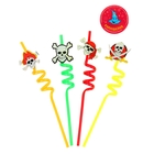 Трубочка для коктейля (набор 4 шт.) спираль «Пираты», МИКС - Фото 2