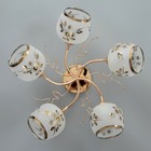 Люстра "Астра" 5х40Вт Е27 золото 54х54х23см - фото 22660557