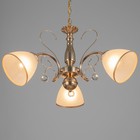 Люстра "Цинния" 3х40Вт Е27 золото 59х59х92(52)см - фото 24442364