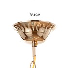 Люстра "Цинния" 3х40Вт Е27 золото 59х59х92(52)см - фото 24442366