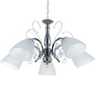 Люстра "Цинния" 5х40Вт Е27 хром 59х59х92(52)см 9903833