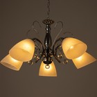 Люстра "Цинния" 5х40Вт Е27 хром 59х59х92(52)см 9903833