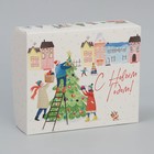 Коробка складная «Новогодняя суета», 20 х 17 х 6 см - Фото 4