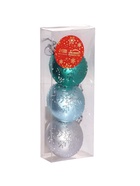 Ёлочная игрушка «Снежинка медальон» (набор 3 шт.) мороз, 5.5 см, МИКС - Фото 9