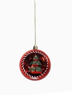 Ёлочные игрушки «Праздник», шары новогодние, d=8 см, 4 шт., красный/зелёный - фото 7569170