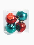 Ёлочные игрушки «Праздник», шары новогодние, d=8 см, 4 шт., красный/зелёный - Фото 10