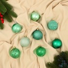 Набор шаров пластик d-5,5 см, 8 шт "Ивета" зелёный - фото 319955556