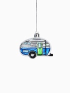 Ёлочные игрушки 3 шт., «Зимнее волшебство, Фургончики» пластик, 4×7 см, синий - Фото 4