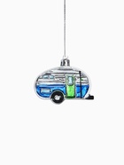 Ёлочные игрушки 3 шт., «Зимнее волшебство, Фургончики» пластик, 4×7 см, синий - Фото 5