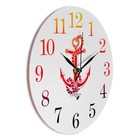 Часы настенные интерьерные  "Якорь",  d-23.5 см - фото 22820517