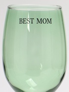 Бокал для вина с надписью Best mom, 360 мл, зелёный - Фото 3